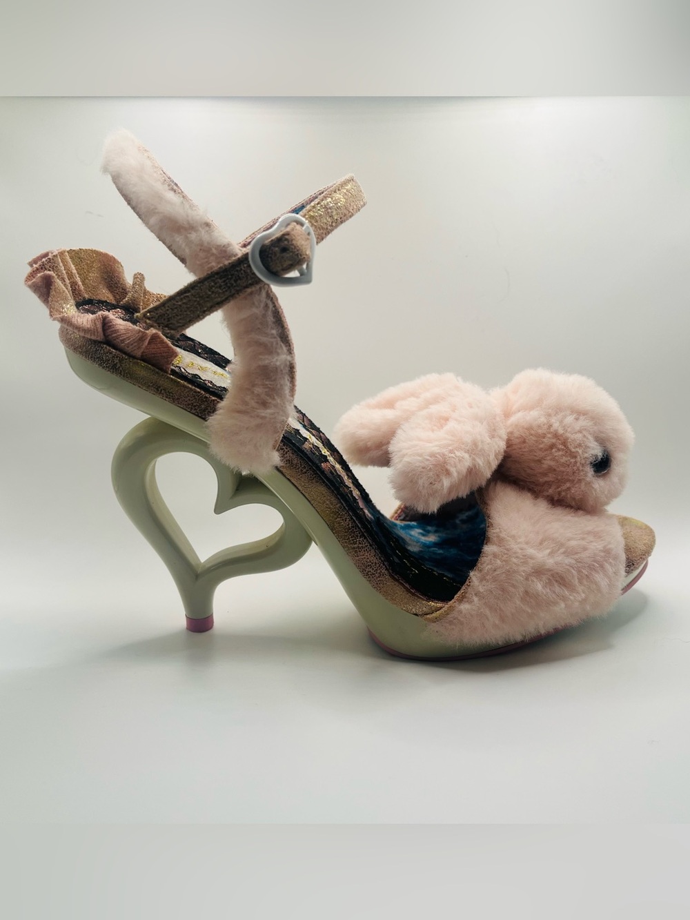 Fluffy Love by Irregular Choice furry bunnies heels sz 11 🐰💗🐰